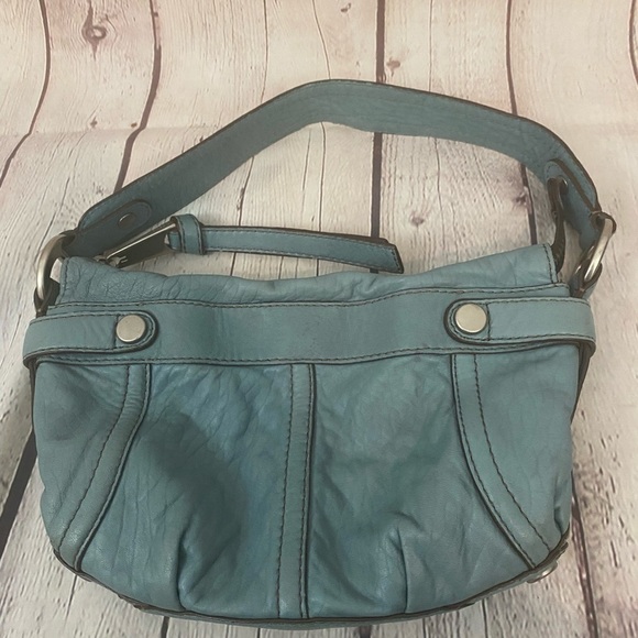 Fossil vintage chunky leather bag fifty four blue - Picture 2 of 10